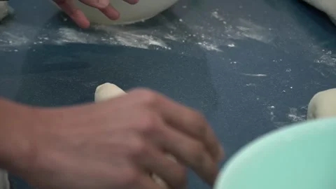 Kneading Dough Stock Footage 317472608