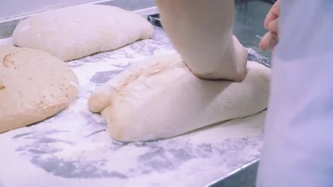 Kneading dough by hands 库存影片 73374605