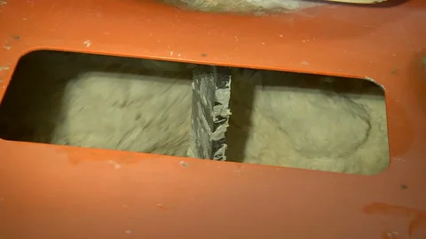 Kneading the dough in a kneading machine Stock Footage 99615255