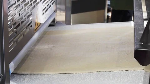 Kneading dough machine in bakery industry Stock Footage 76366937