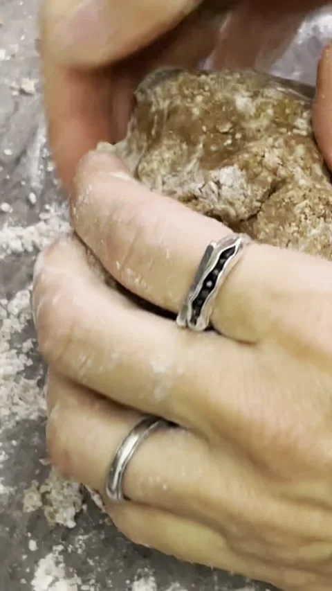 Kneading a dough to make cookies Stock Footage 303567141