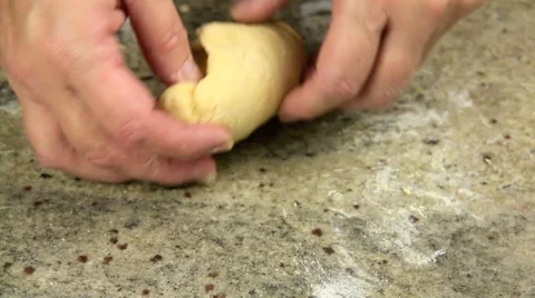 Kneading Dough to Make Pasta 스톡 동영상 40018519