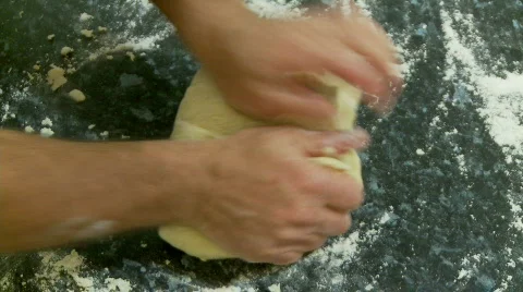 Kneading Dough Time Lapse Stock Footage 538882