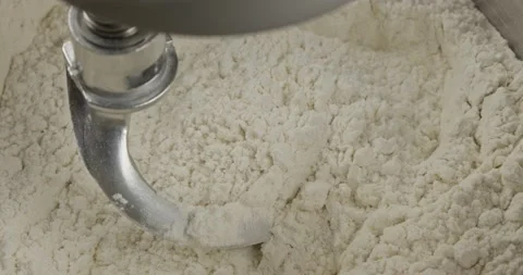 Kneading a german stollen dough Stock Footage 167590371