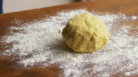 Kneading pasta dough Stock Footage 71234856