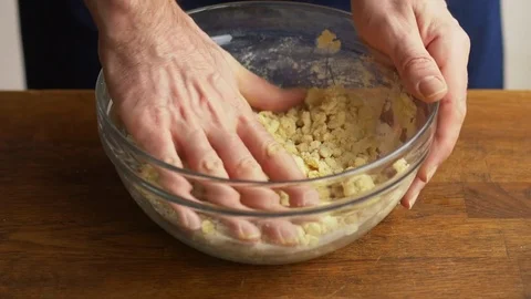 Kneading pasta dough Stock Footage 71236074