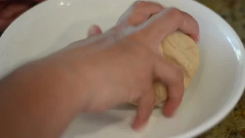 Kneading Roti Dough Stock Footage 136059400
