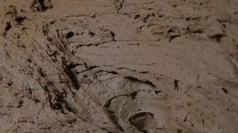 Kneathing Bread Dough Close Up Tracking Left Stock Footage 68506711