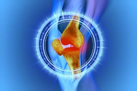 Knee, anatomy, bones Stock Illustration