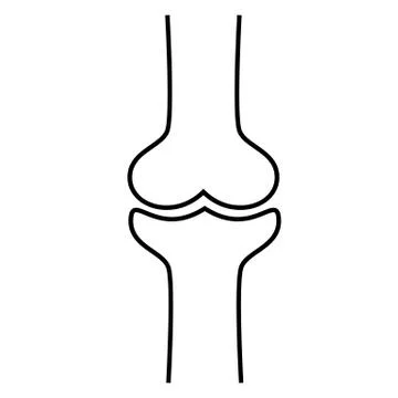 Knee ball icon on white background. flat style. knee ball icon for your web s Stock Illustration