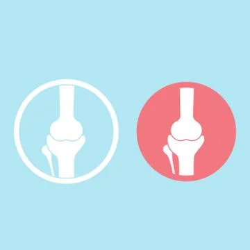 Knee bone background flat design vector illustration Stock Illustration