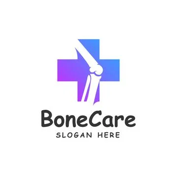 Knee Bone Logo designs concept, Knee Care logo template, Health Bone logo sym Stock-Illustration