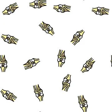 Knee bone vector seamless pattern 스톡 일러스트