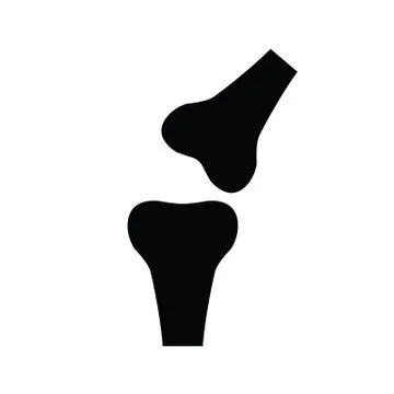 Knee bones icon.  human knee joint Stock Illustration
