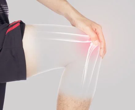 Knee bones pain Stock Photos