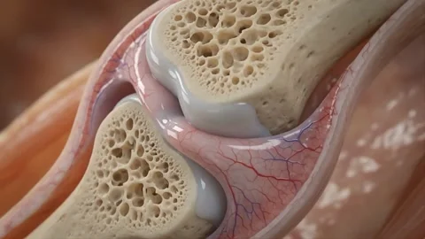 Knee Cartilage and Bone Anatomy Concept. Stock-Footage 341801975