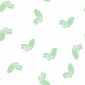Knee cutting ache glyph vector seamless pattern Illustrazione stock