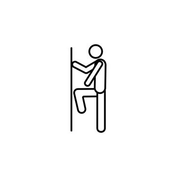 Knee exercise icon. Element of medicine physiotherapy of legs icon for mobile Stock Illustration