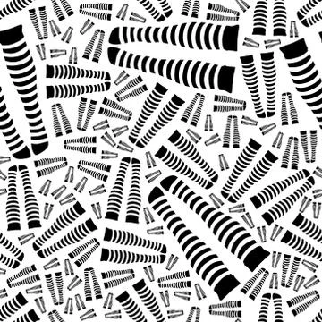 Knee-length socks seamless pattern Stock Illustration
