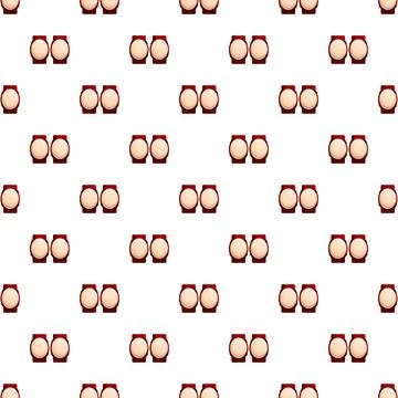 Knee pads seamless pattern protecting sport equipment Stock Illustration
