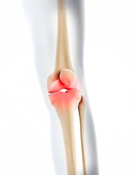 Knee pain, conceptual artwork Stock Illustration