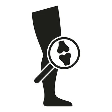 Knee pain icon simple vector. Joint disease Stockillustratie