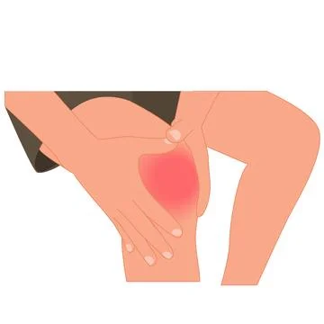 Knee pain Stock Illustration