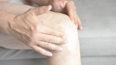 Knee Pain massage Stock Footage 40303937