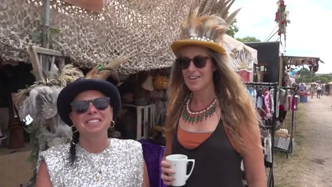 'Kneecap have every right to perform', say Glastonbury festivalgoers despite ca Stock Footage 312108334