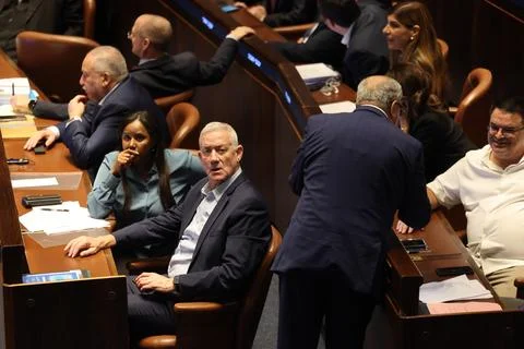 Knesset votes on basic law proposal 'Torah Study', Jerusalem, Israel - 13 Jul 20 Stock Photos