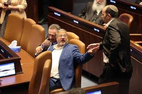 Knesset votes on basic law proposal 'Torah Study', Jerusalem, Israel - 13 Jul 20 Stock Photos