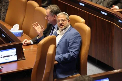 Knesset votes on basic law proposal 'Torah Study', Jerusalem, Israel - 13 Jul 20 Stock Photos