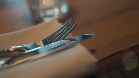 Knife and Fork 스톡 동영상 126703842