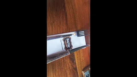 A knife and a fork. Stock Footage 282661997