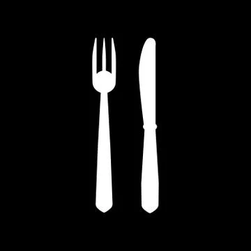 The knife and fork icon Stock Illustration