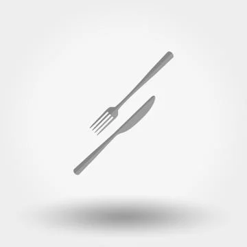 Knife and fork icon Stock Illustration