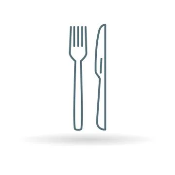 Knife and fork icon Stock Illustration