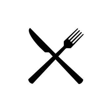 Knife and fork icon vector. spoon, fork and knife icon vector. restaurant ico Illustrazione stock