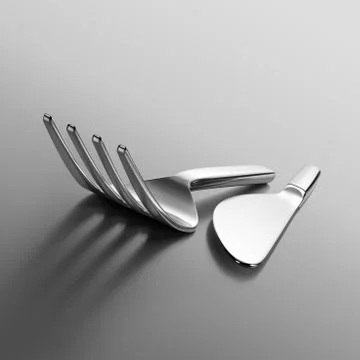 Knife and fork Stock Illustration