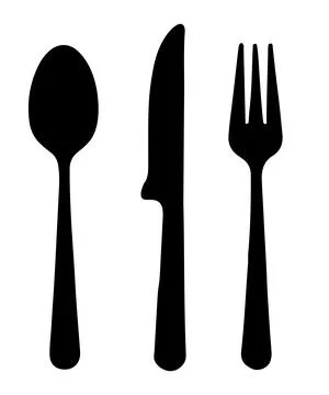Knife and fork isolated on white background vector illustration Stock Illustration