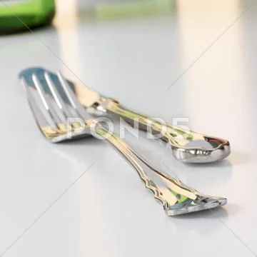 Knife and fork Stock-Fotos