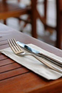 Knife and fork Foto stock