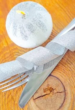 Knife and fork Stock Photos