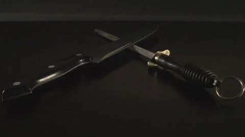 Knife And Sharpener Still-Shot Stock-Footage 34975704