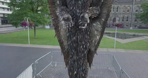 The knife Angel at Middlesbrough Stock Footage 131158369