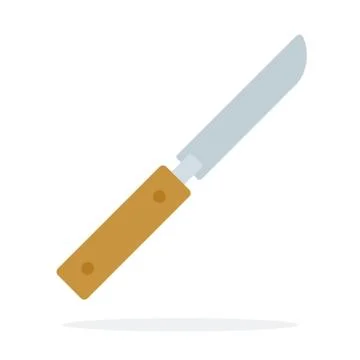 Knife bee vector flat material design isolated object on white background. Stock Illustration