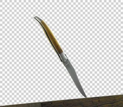 Knife on black background Stock Photos