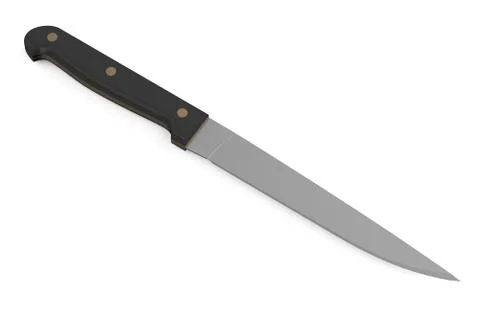 Knife with black handle Illustration