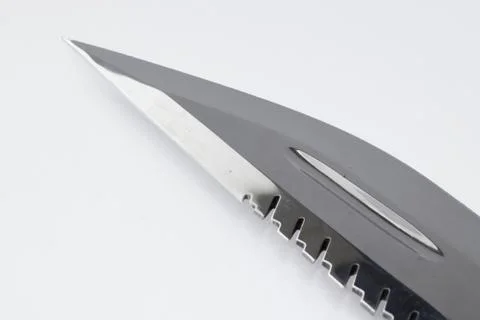 Knife blade on a white background Stock Photos