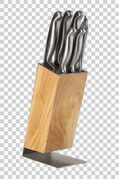 Knife block, isolated Stock Photos